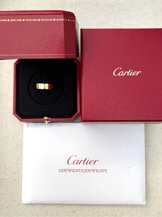 Cartier Jewelry - Cartier LOVE Classic Ring 18K Yellow Gold Size 50 / US 5.25 Full Set